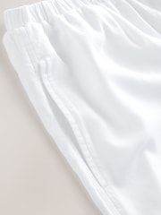 Weiß - Wide-Leg-Hose mit Leinen - Bild 6 von 7