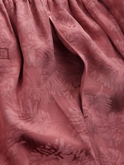 Pink Satin Jacquard Harem Trousers - Image 7 of 9