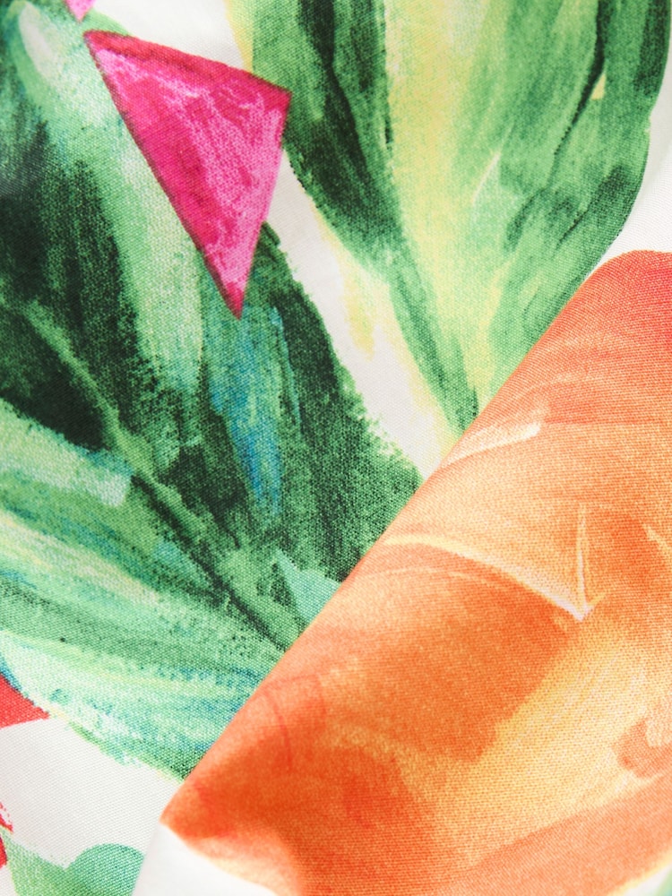 Multi Bright Wide Leg 100% Cotton Trousers - Image 3 of 3