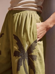 Vert - Pantalons amples avec Lin - Image 5 of 8