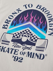 Sivo-modra skate - Sproščeno prilegajoča se grafična majica s kratkimi rokavi 100% Bombažne majice 3 Pack (3-16yrs) - Slika 3 iz 4