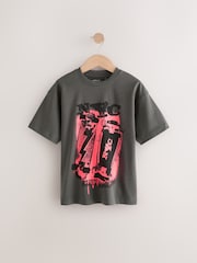 Ogleno siva skate - Sproščeno prilegajoča se grafična majica s kratkimi rokavi 100% Bombažne majice 3 Pack (3-16yrs) - Slika 3 iz 4