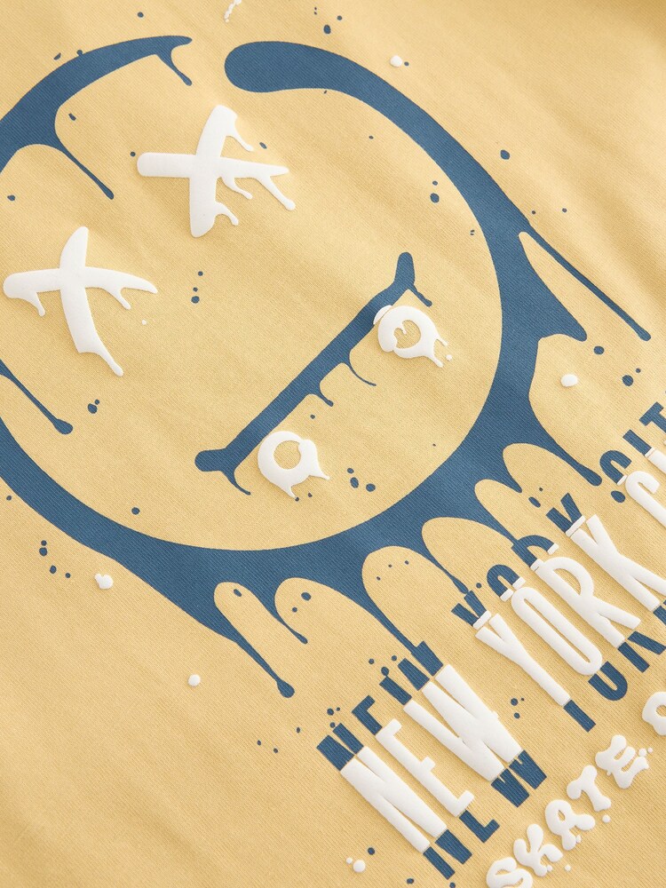 رمادي فحمي - حذاء تزلج - حزمة من 3 قطع تيشرت بكُم قصير بتلبيس مريح مزيَّن بطبعة جرافيك (3-16سنوات) - صورة 8 من 8