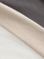 Grau/Zementgrau/Weiß - Kurzarm-T-Shirts aus 100% Baumwolle in Relaxed-Fit mit Colourblock-Design, 3er-Pack (3–16 J.) - Bild 2 von 4