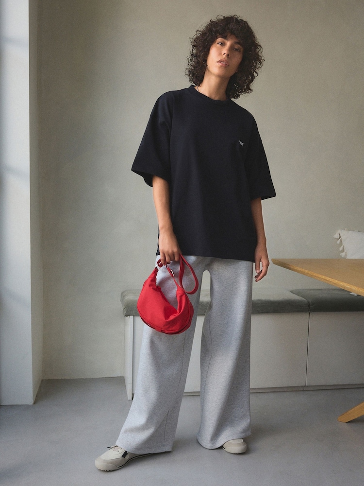 self. Black 100% Cotton Oversized Heavyweight T-Shirt - Image 2 of 9