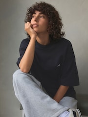 self. Black 100% Cotton Oversized Heavyweight T-Shirt - Image 4 of 9
