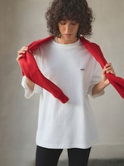 self. White 100% Cotton Oversized Heavyweight T-Shirt - Image 2 of 6