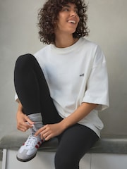 self. White 100% Cotton Oversized Heavyweight T-Shirt - Image 3 of 6