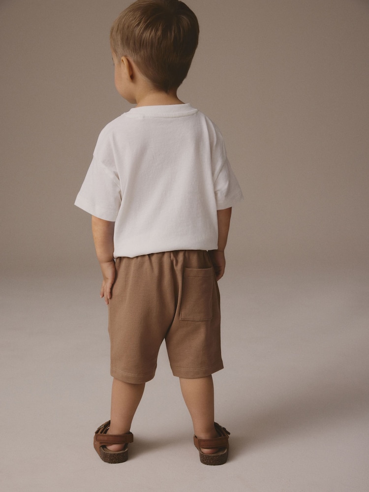 Monochrome Short Sleeve T-Shirts & Joggers Set 2 Pack (3mths-7yrs) - Image 3 of 13