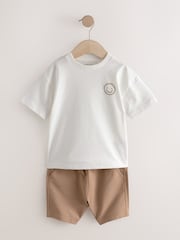 Monochrome Short Sleeve T-Shirts & Joggers Set 2 Pack (3mths-7yrs) - Image 9 of 13
