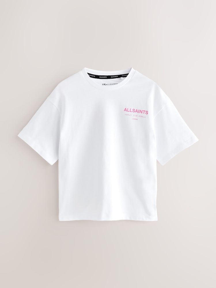 Blanc/Rose - T-shirt SmallSaints Oversize Girls Underground Col rond - Image 4 of 7