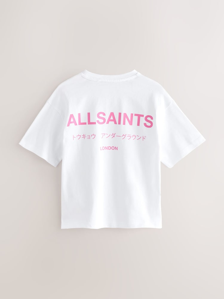Blanc/Rose - T-shirt SmallSaints Oversize Girls Underground Col rond - Image 5 of 7