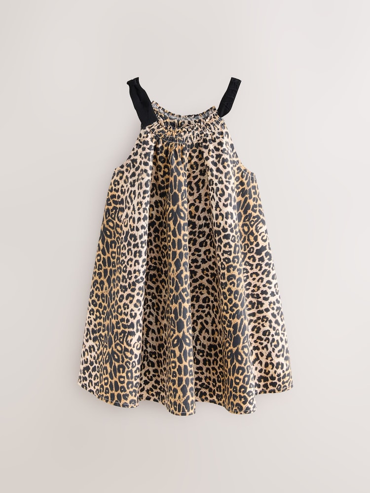 Buy smALLSAINTS Leopard Print 100% Cotton Printed Girls Dress from Next USA