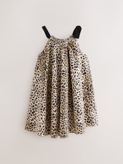smALLSAINTS Leopard Print 100% Cotton Printed Girls Dress - Image 7 of 9