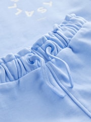 smALLSAINTS Blue Tierra Sweatshirt and Sweat Shorts Girls Set - Image 8 of 9