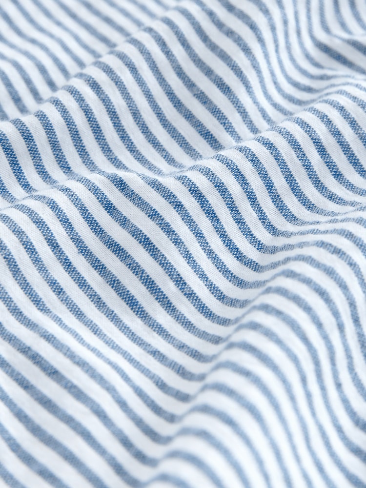 smALLSAINTS Blue/White Karina Stripe Relaxed 100% Cotton Shirt and Short Set - Image 9 of 9 smALLSAINTS Blue/White Karina Stripe Relaxed 100% Cotton Shirt and Short Set - Image 9 of 9
