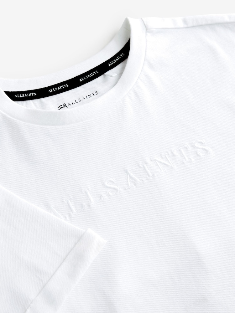 smALLSAINTS White Girls 100% Cotton Broderie Back T-Shirt - Image 7 of 8