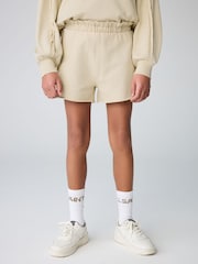 smALLSAINTS Neutral Girls Oversized Logo Sweatshirt and Short Set - Image 3 of 9