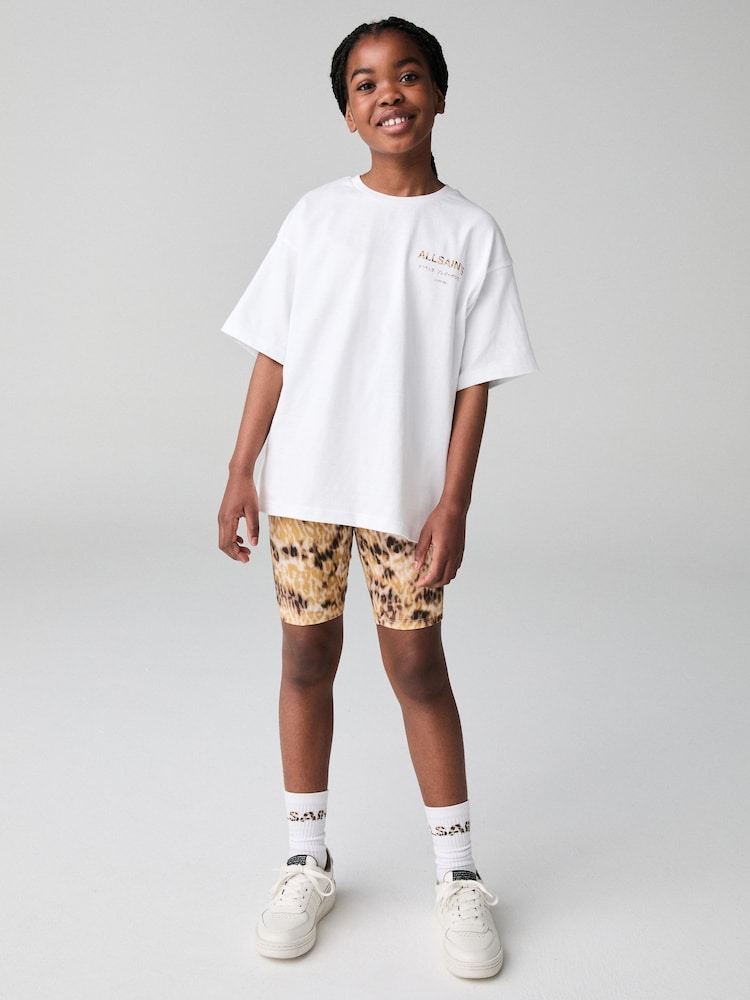 smALLSAINTS Multi Oversized Girls Underground T-Shirt and Shorts Set - Image 1 of 6