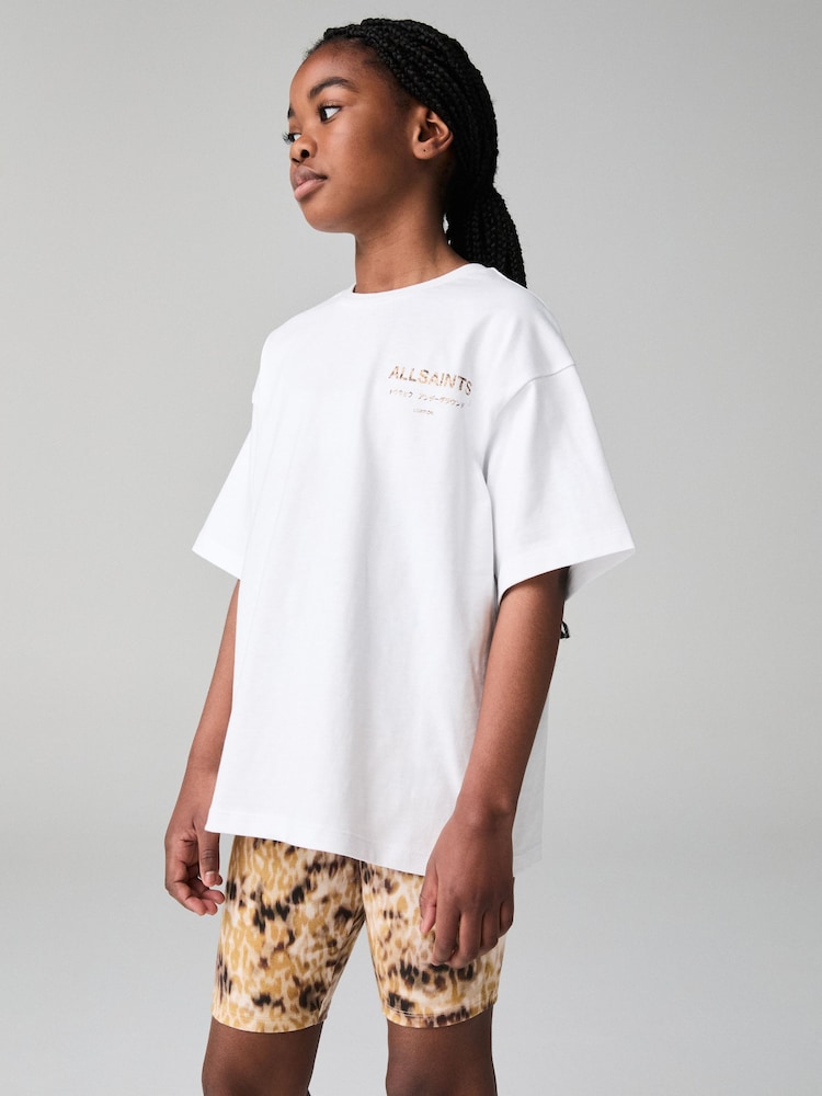smALLSAINTS Multi Oversized Girls Underground T-Shirt and Shorts Set - Image 2 of 6