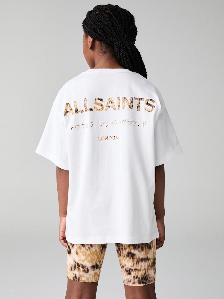 smALLSAINTS Multi Oversized Girls Underground T-Shirt and Shorts Set - Image 5 of 6