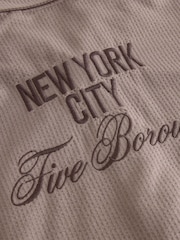 Marrón claro - Textured Jersey Shirt (3-16yrs) - Imagen 4 de 4