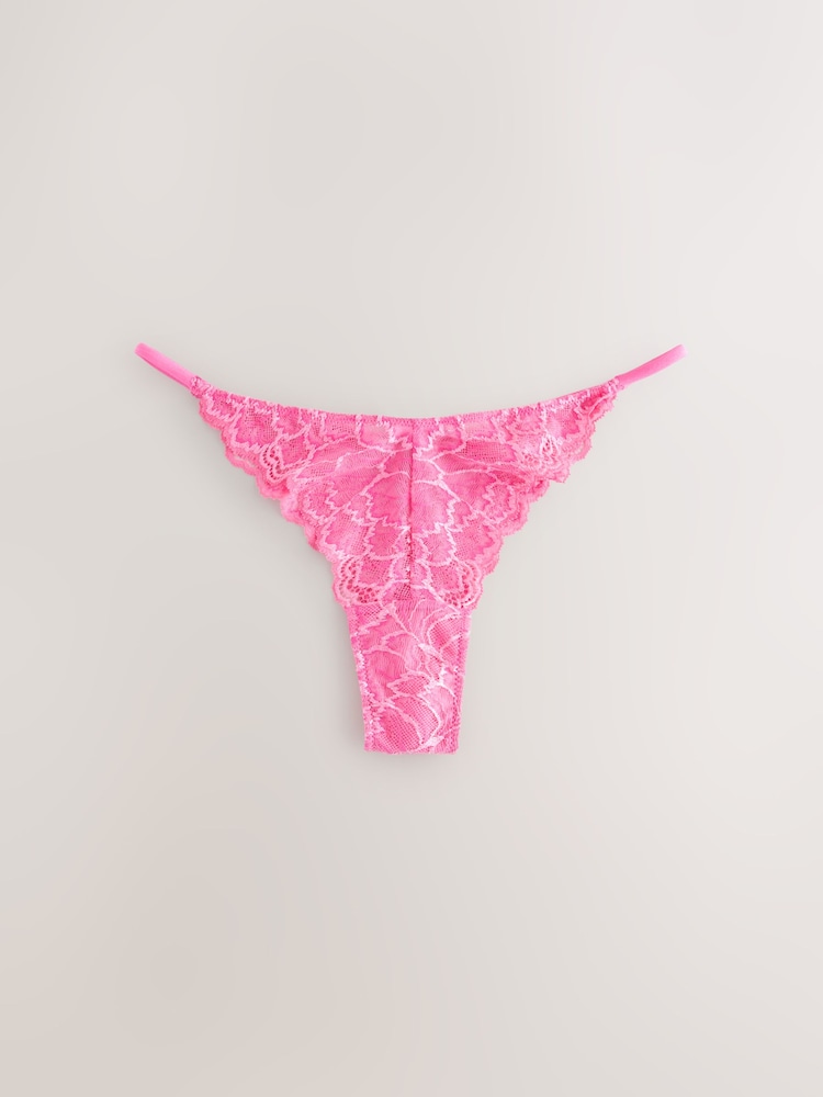 Rose - Jolie culotte en dentelle à fleurs - Image 7 of 9