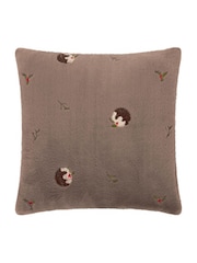 Paoletti Mocha Empress Faux Fur Cushion - Image 2 of 4