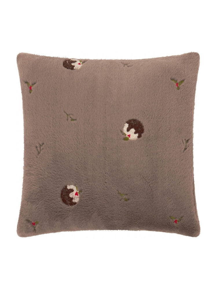 Paoletti Mocha Empress Faux Fur Cushion - Image 2 of 4 Paoletti Mocha Empress Faux Fur Cushion - Image 2 of 4