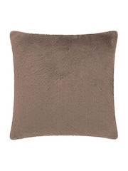 Paoletti Mocha Empress Faux Fur Cushion - Image 3 of 4
