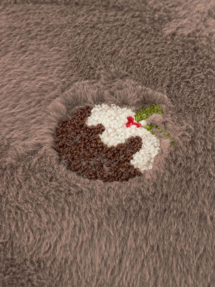 Paoletti Mocha Empress Faux Fur Cushion - Image 4 of 4 Paoletti Mocha Empress Faux Fur Cushion - Image 4 of 4