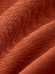 self. Rust Brown Crew Neck Sweat Top - Image 6 of 7