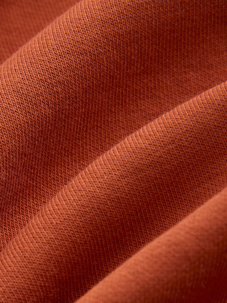 self. Rust Brown Crew Neck Sweat Top - Image 6 of 7