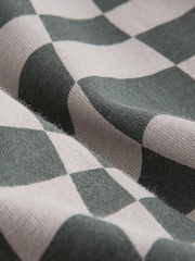 Grey Checkerboard Relaxed Fit Short Sleeve Graphic Print T-Shirt (3-16yrs) - Image 3 of 4