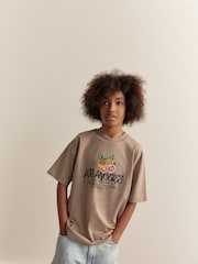 Stone LA Back Print Relaxed Fit Short Sleeve Graphic Print T-Shirt (3-16yrs) - Image 2 of 7