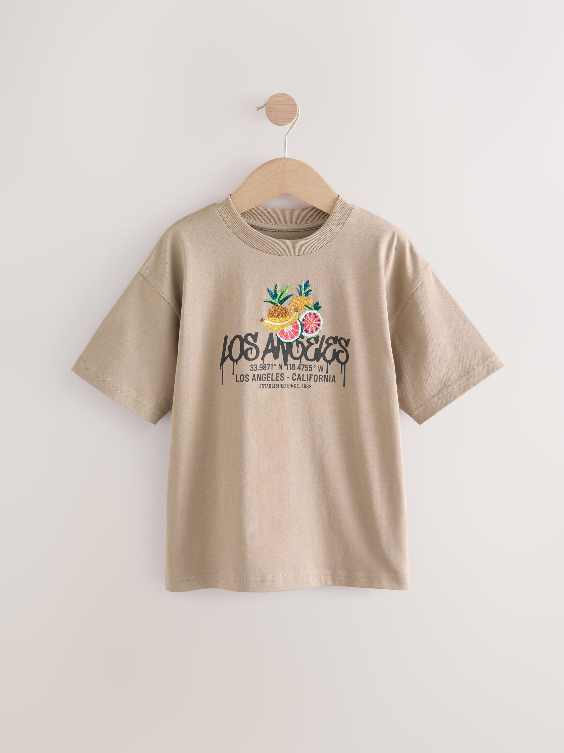STONE ｜SHORT-SLEEVED ROUND NECK T-SHIRTS (24113 C Buy Natural Stone Regular Fit Short Sleeve T-Shirt (3-16yrs
