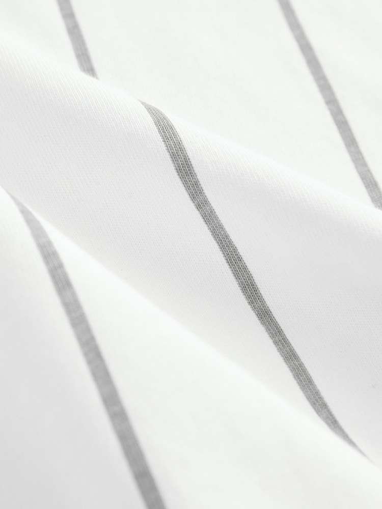 White/Black Stripe Relaxed Fit Short Sleeve Graphic T-Shirt (3-16yrs) - Image 3 of 4