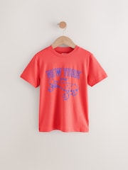 Red Skateboard Regular Fit Short Sleeve Graphic 100% Cotton T-Shirt (3-16yrs) - Image 1 of 4