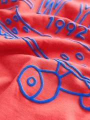 Red Skateboard Regular Fit Short Sleeve Graphic 100% Cotton T-Shirt (3-16yrs) - Image 4 of 4