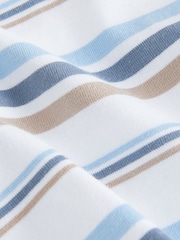 Blue/Ecru Regular Fit Stripe Short Sleeve T-Shirt (3-16yrs) - Image 3 of 4
