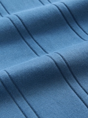 Blue Verticle Texture Short Sleeve T-Shirt (3-16yrs) - Image 3 of 4