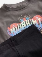 Grey Sequin Graphic T-Shirt and Leggings Set (3-16yrs) - Image 3 of 4