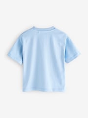 Blue Short Sleeve Plain T-Shirt (3mths-7yrs) - Image 2 of 4