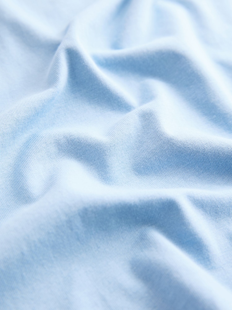 Azul - Camiseta lisa de manga corta (3 meses a 7 años) - Imagen 4 de 4 Azul - Camiseta lisa de manga corta (3 meses a 7 años) - Imagen 4 de 4
