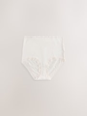 Cream / Apricot / румянец / синий - Набор из 4 кружевных трусов из модала - Image 2 of 7
