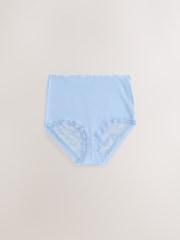 Cream / Apricot / румянец / синий - Набор из 4 кружевных трусов из модала - Image 4 of 7