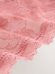 Cream / Apricot / Blush / Blue Brazilian Full Brief Modal Ultimate Comfort Lace Knickers 4 Pack - Image 7 of 7