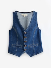Nobodys Child Blue Stockwell Denim Waistcoat - Image 6 of 6
