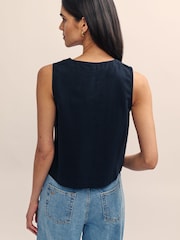 Nobody's Child Black Print Tessa Vest Top - Image 3 of 4