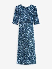 Nobody's Child Blue Felicia Midi Dress - Image 5 of 5